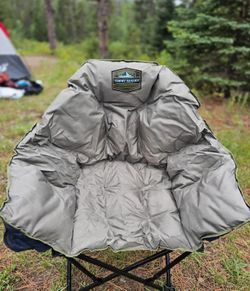 Tommy Bahama Destination Relaxation XL Jumbo Padded Club Chair - Brown Gray (New)