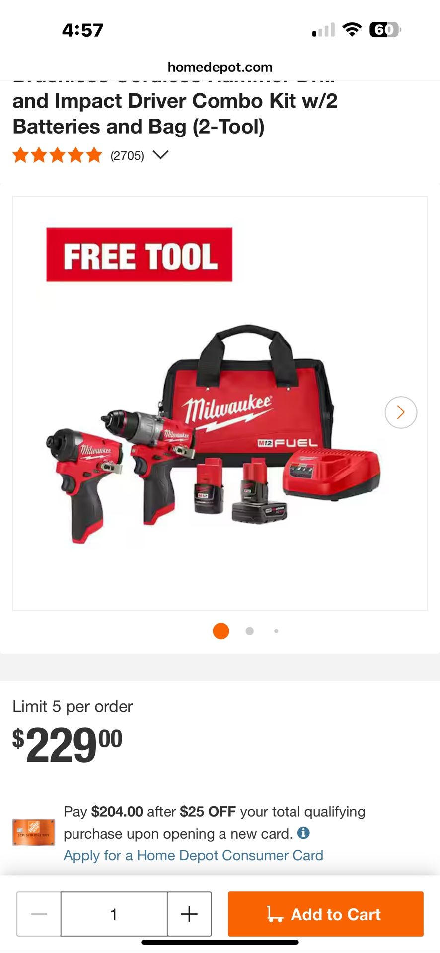 Milwaukee M12 Impact And Drill