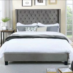 Queen Bed Frame With Mattress 
