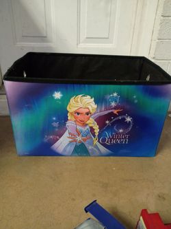 Toy box with frozen picture