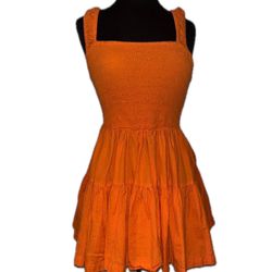 Cute Orange Summer Dress 