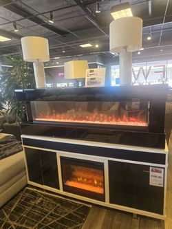 Fireplace MEDIA CONSOLE LED LIGHTS STARTING AT $598 FINANCING AVAILABLE 