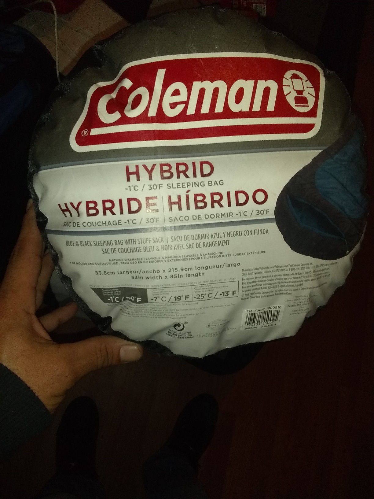 New Coleman hybrid sleeping bag
