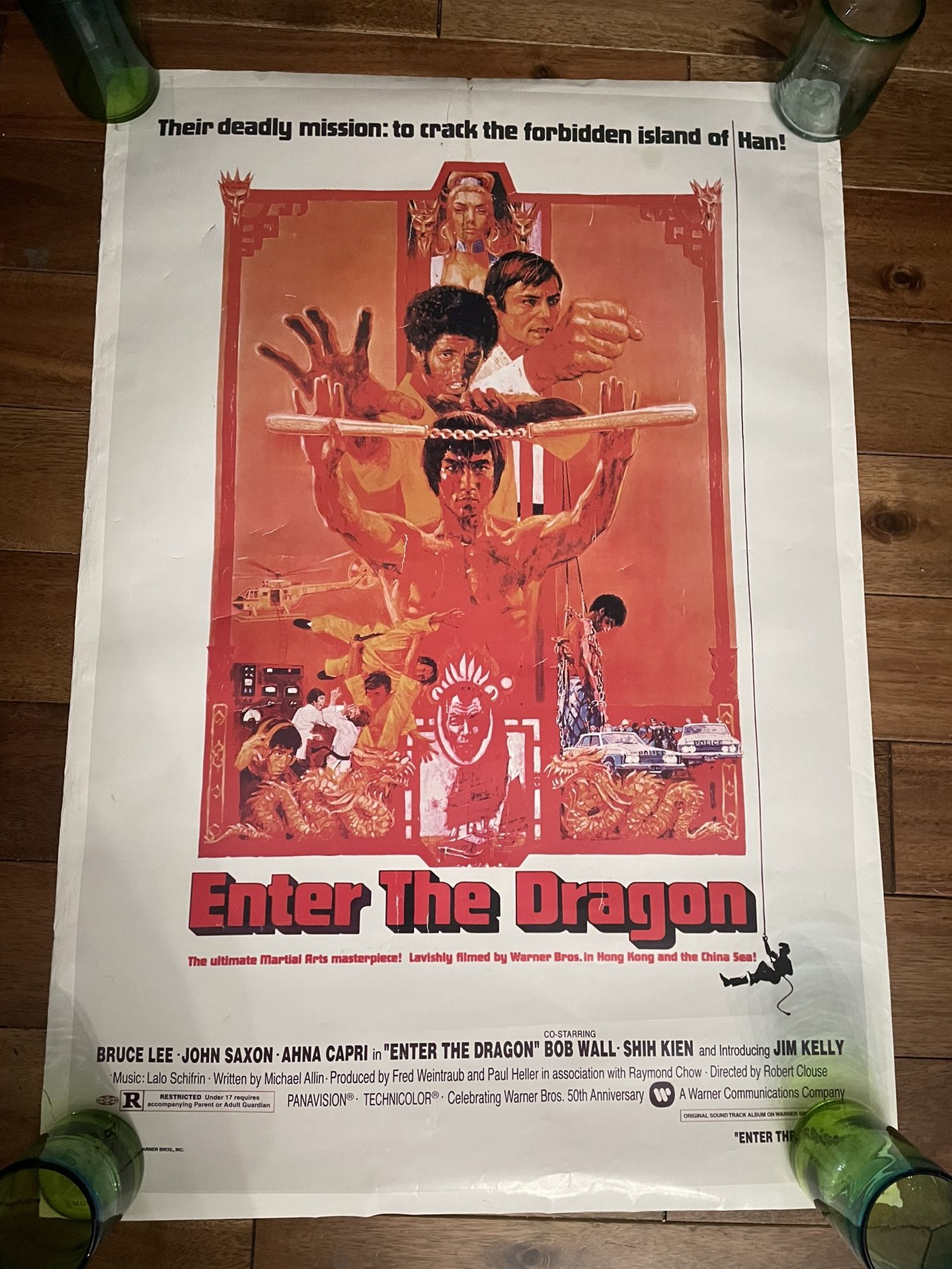 "ENTER THE DRAGON" (1973) one sheet - 27"x41" 