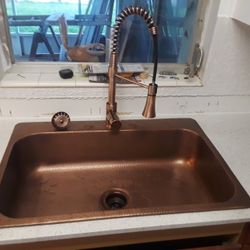 Copper Sink  32"