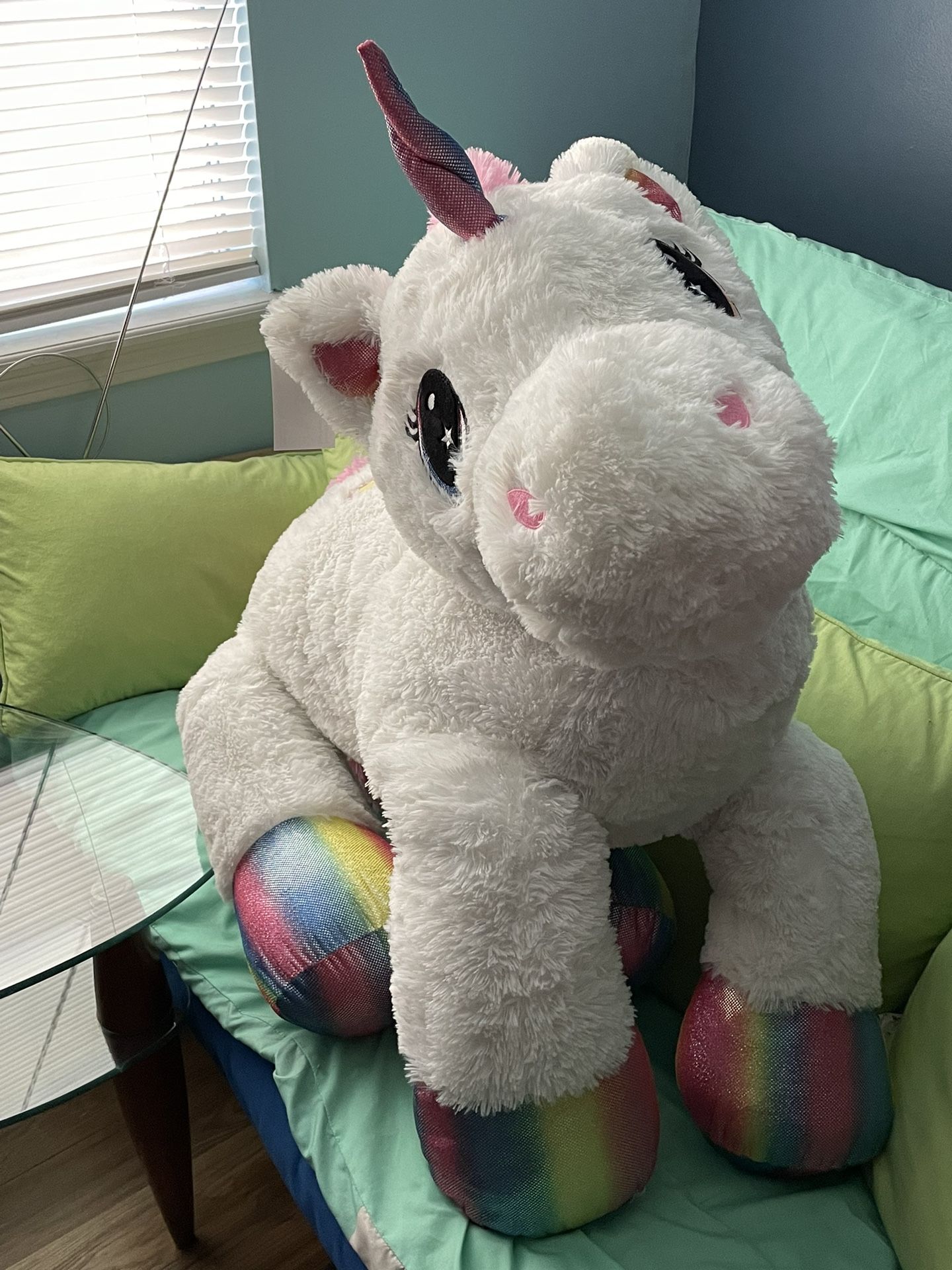 One Huge White Unicorn Plush, Stuffed Animal