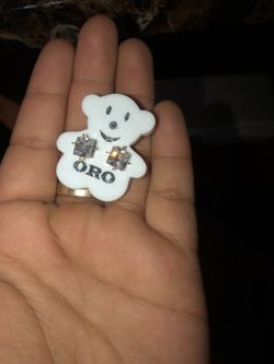 14k diamond gold earrings