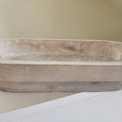 Wood Decorating Dough Bowl