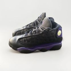 Nike Air Jordan 13 Retro Court Purple 2.5Y GS Sneakers Black Purple 414575-015