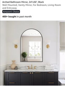 New beautiful Arched wall mirror 36x24