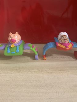 Vintage 2 Barnyard Commandos 1990 Burger King Toy.