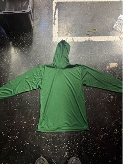 Green long sleeve hoodie
