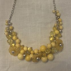 Yellow Bauble Necklace