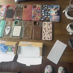 Iphone 12/12pro Cases, 9 Screen Protectors and 3 Cords