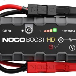 BRAND NEW IN SEALED BOX NOCO Boost HD GB70 2000A UltraSafe Car Battery Jump Starter, 12V Battery Booster Pack, Jump Box, Portable Charger and Jumper C