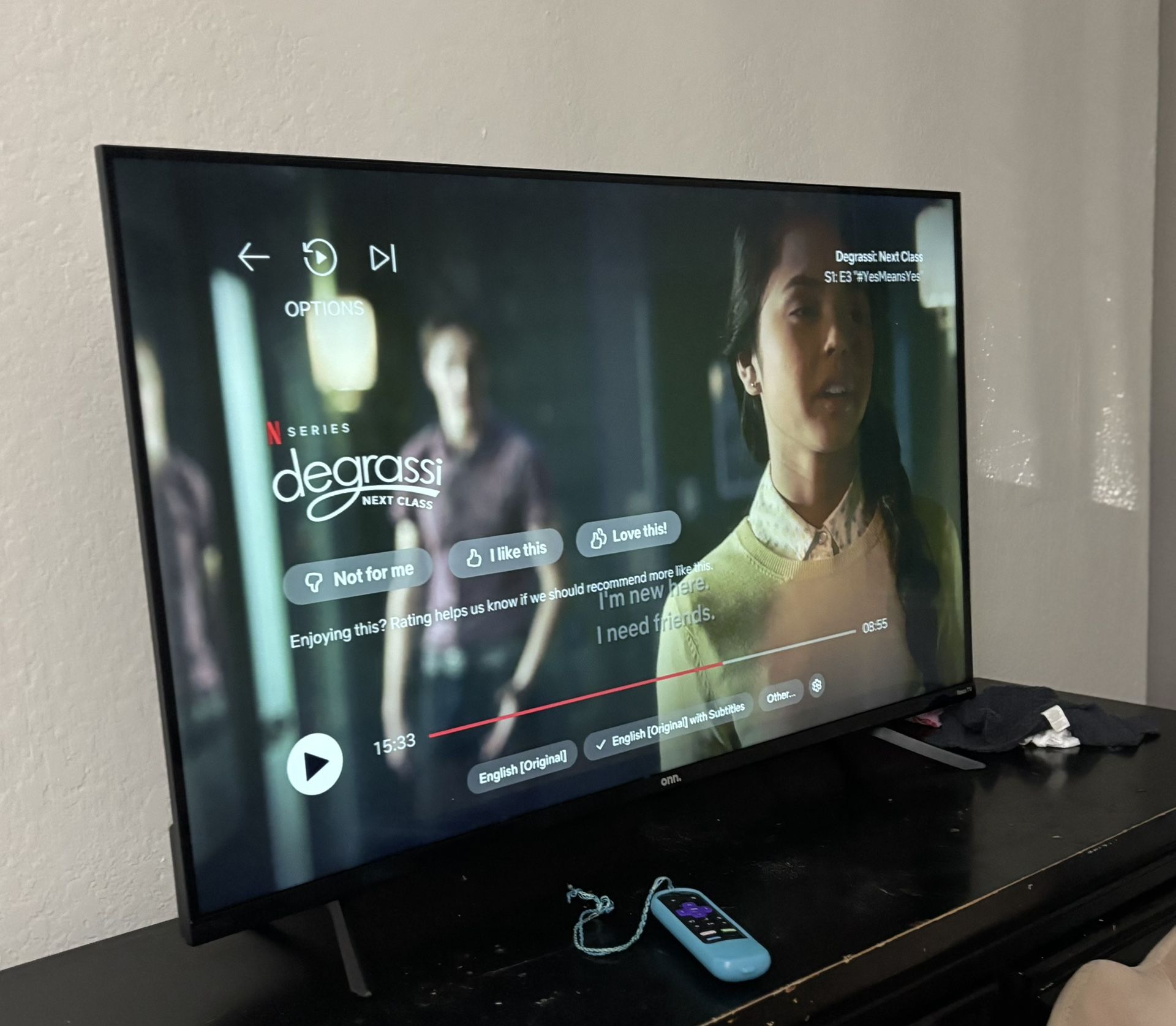 43” Onn Roku TV