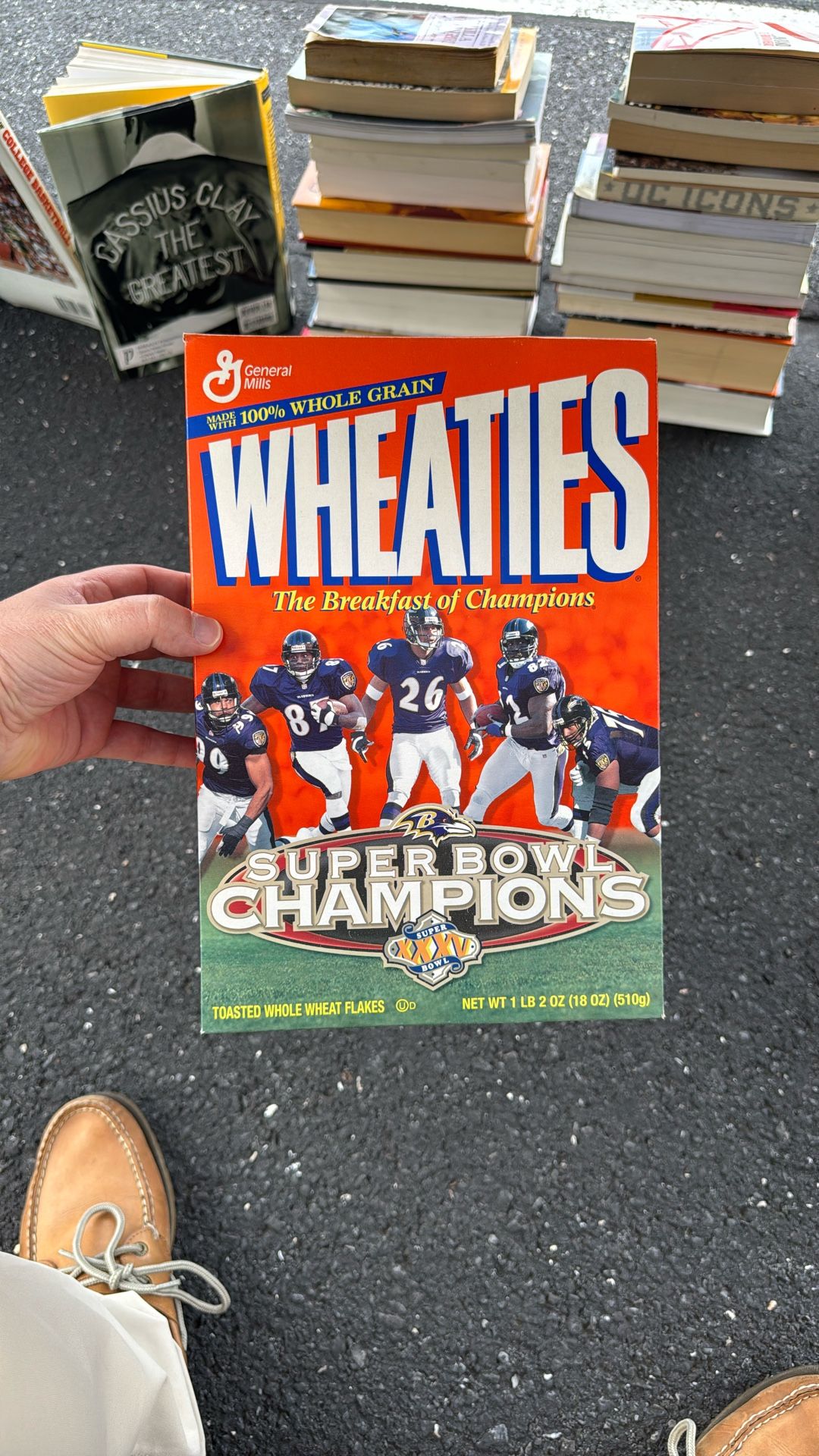 Ravens 2001 Super Bowl Wheaties Box