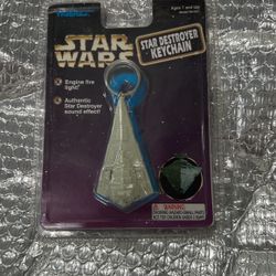 Vintage 1997 Tiger Star Wars Imperial Star Destroyer Key Chain 
