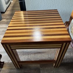 MAHOGANY ZEBRA STOOL