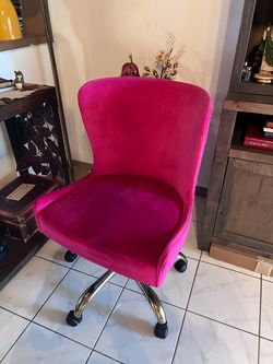 Pink office chair