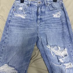 American Eagle mom straight jeans