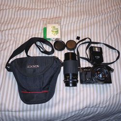 Ricoh KR-5 Super II Camera With Accessories 