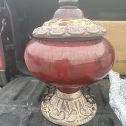 Vintage Mid Century Pottery  Ceramic Home Decor Urn Vase. See Pictures For Dimensions