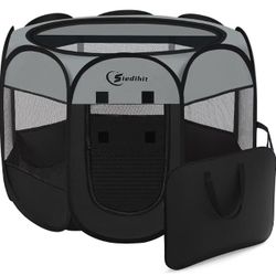  Sietihit Dark Grey Dog Cat Playpen