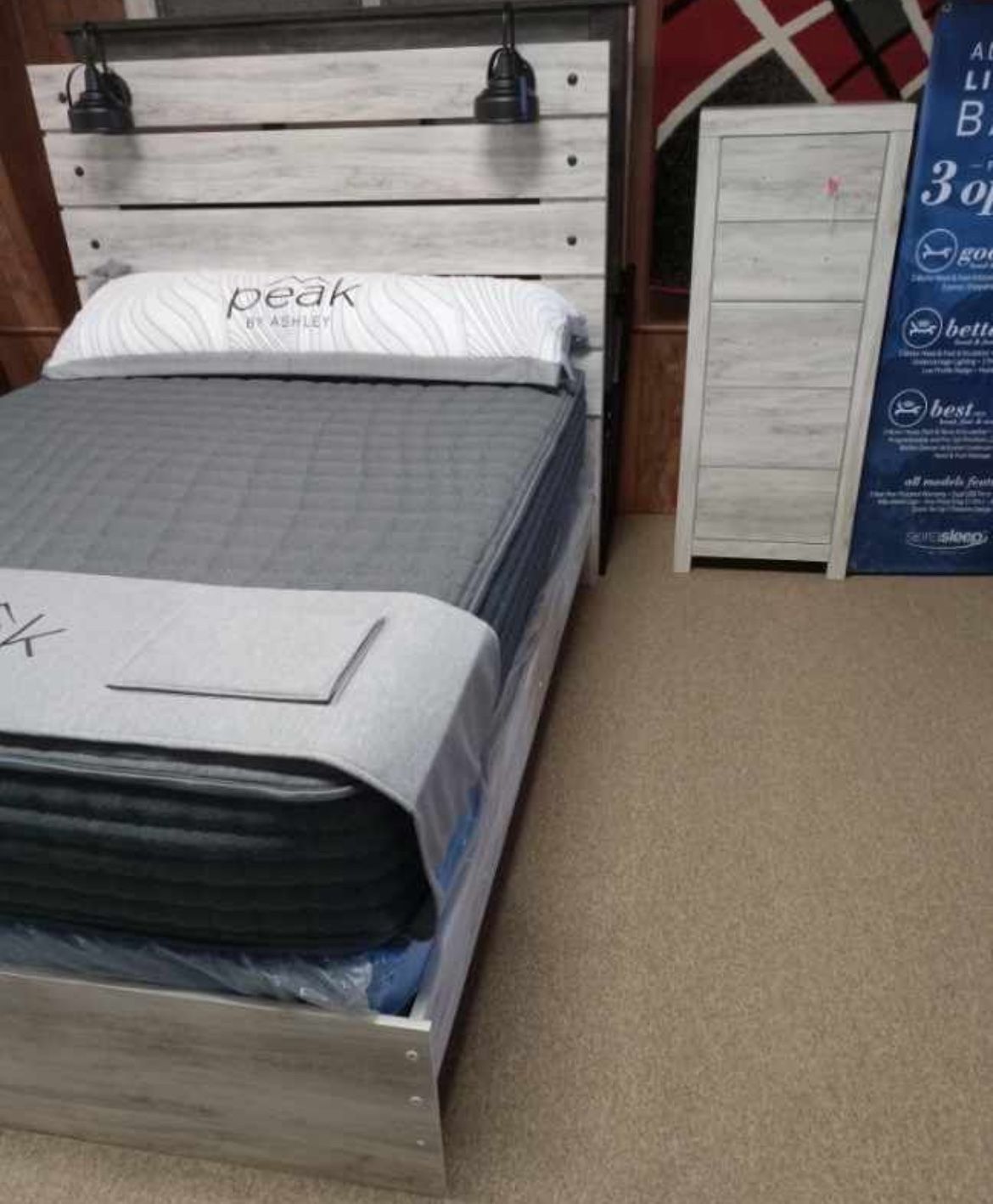 Rustic Stylish Four Piece Bedroom Set!