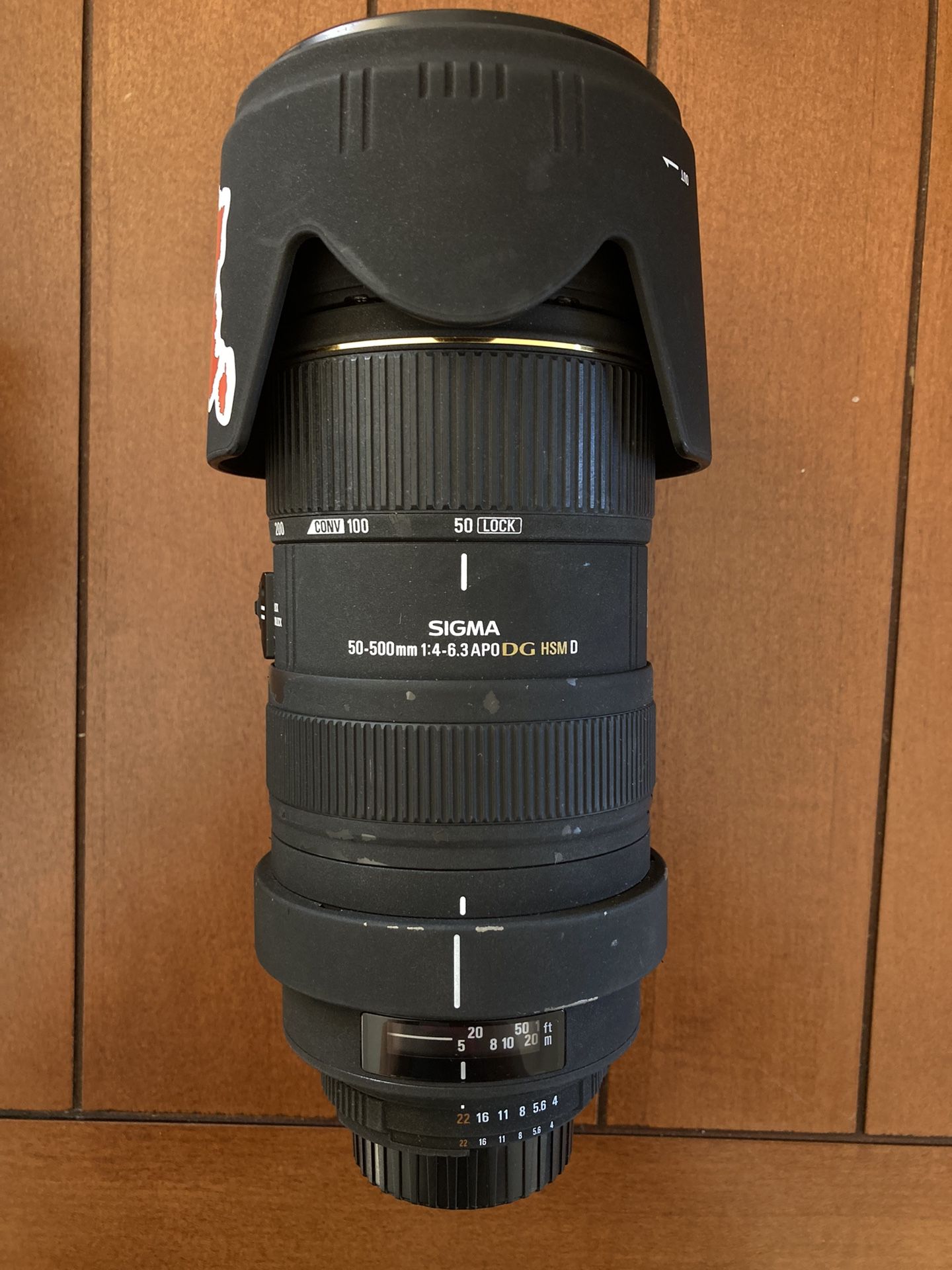Sigma 50-500 F/4-6.3 APO EX HSM