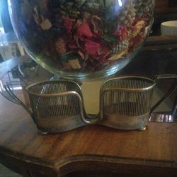 antique Sterling Plated Napkin Holder 