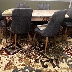 Dining Set Table With 6 Chairs