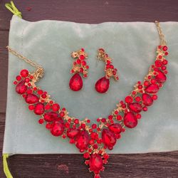 Ruby jewelry Set