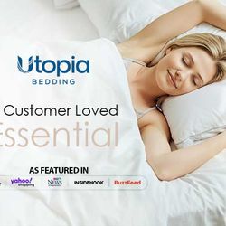 Utopia hotel pillows new sealed in box  2pk