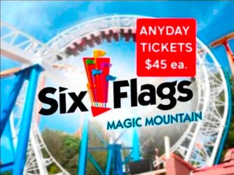 Six Flags Magic Mountain ANYDAY Tickets