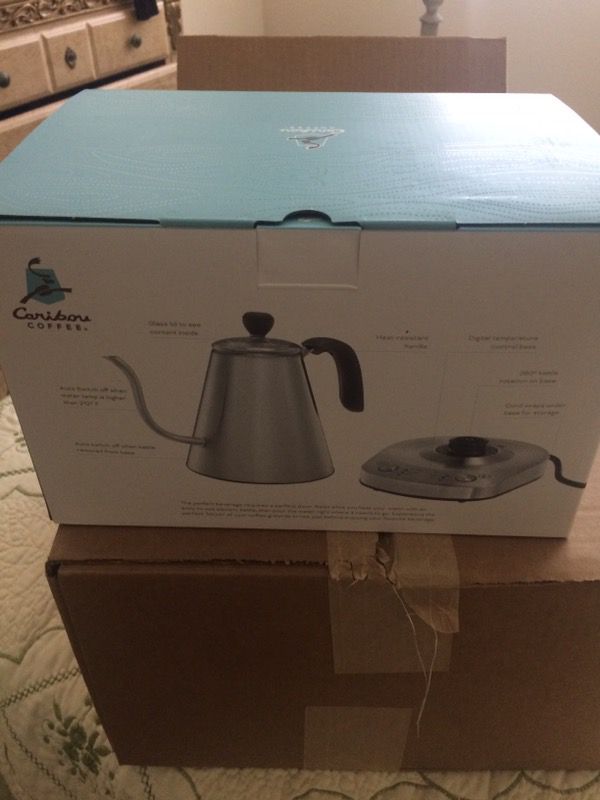 Best Buy: Caribou Coffee 0.8L Electric Kettle with Temperature