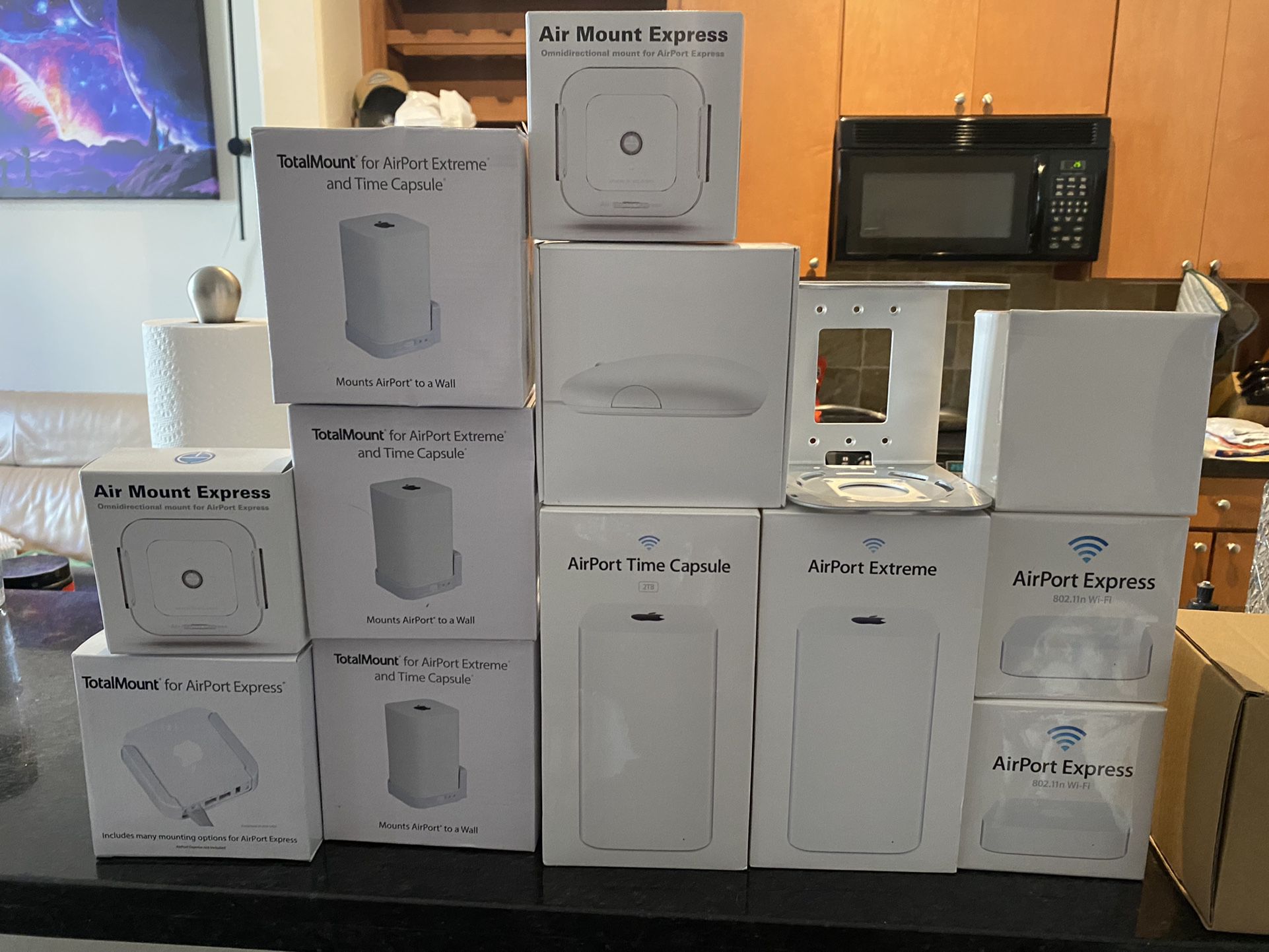 Apple AirPort Extreme, airport time capsule, airport express, wireless mouse