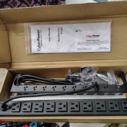 CyberPower PDU15B12R Basic 1U 12-Outlets Power Distribution Unit. 