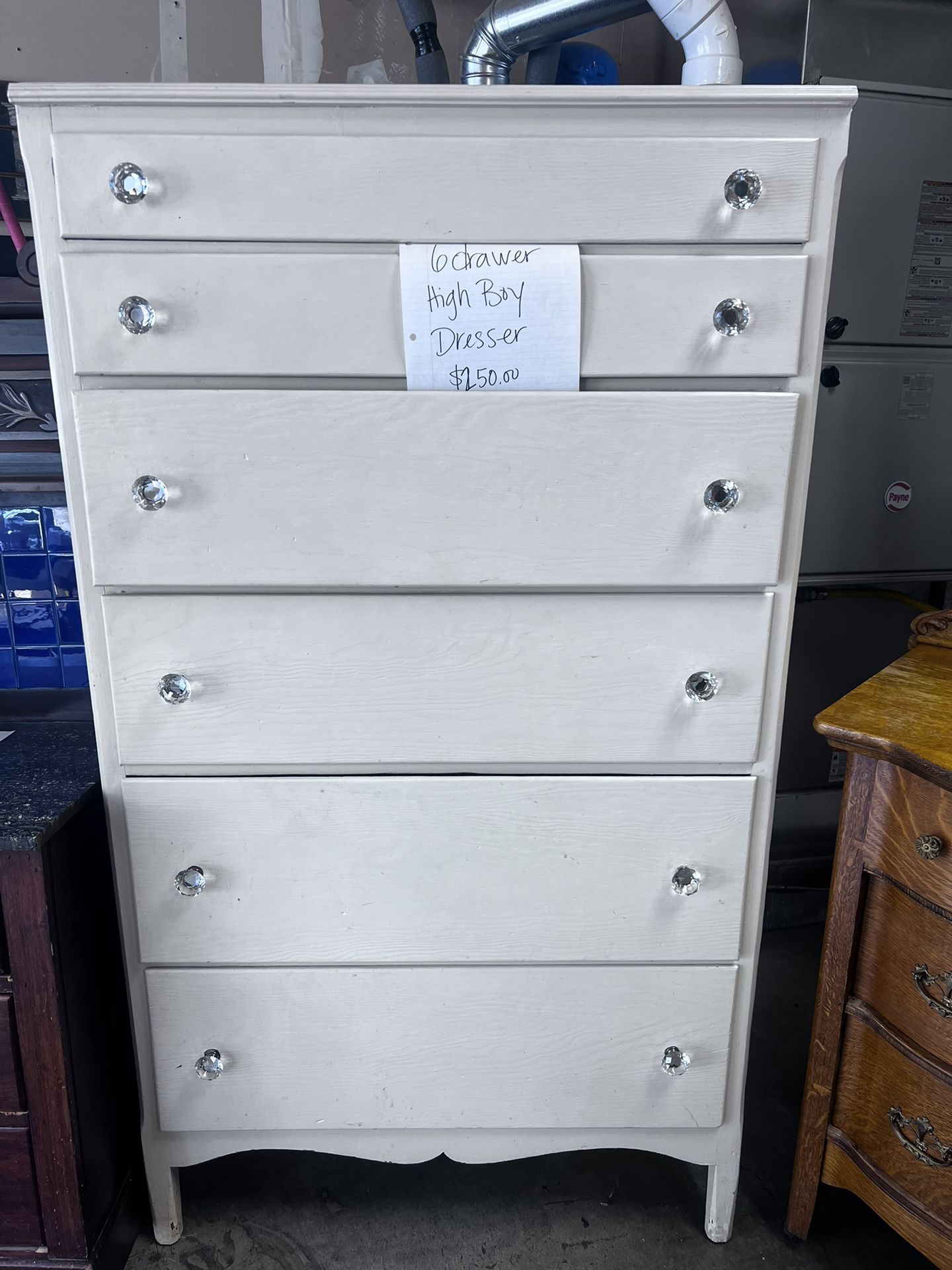 6 Drawer High Boy Dresser
