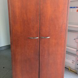 Solid Wood Wardrobe (H 68in, W 36in, D 24in)