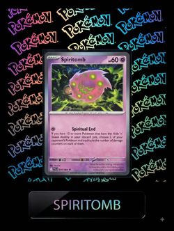 Spiritomb Pokémon Trading Card 035/084