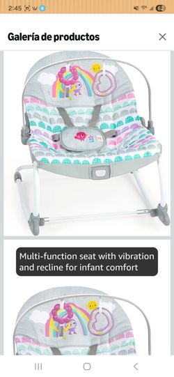 Bright Starts Wild Vibes - Rocker para bebés y niños pequeños con vibraciones,