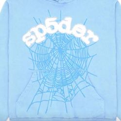 Brand New blue and white spider hoodie