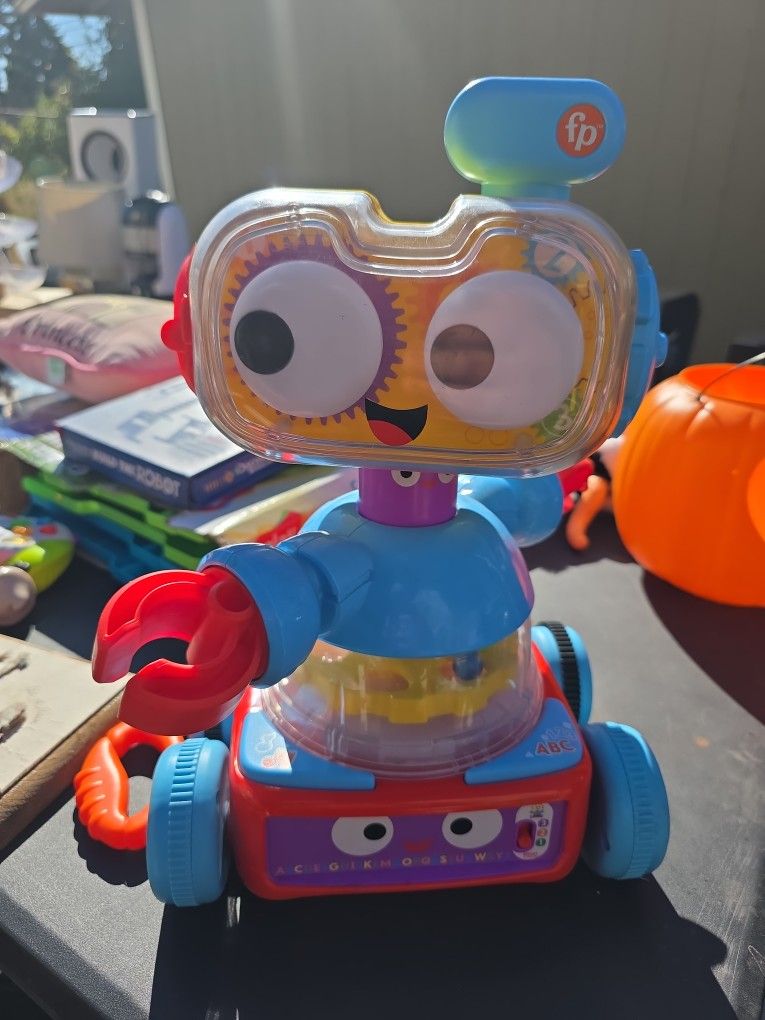Fisher-Price Baby Learning 4-in -1 Toy Robot w/ Lights Music & Smart Stages