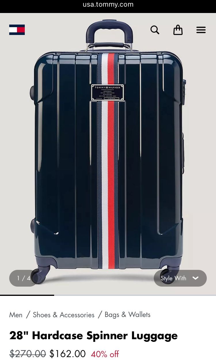 TOMMY HILFIGER 28” Navy Spinner Luggage