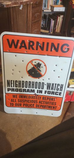 Neighborhood watch sign