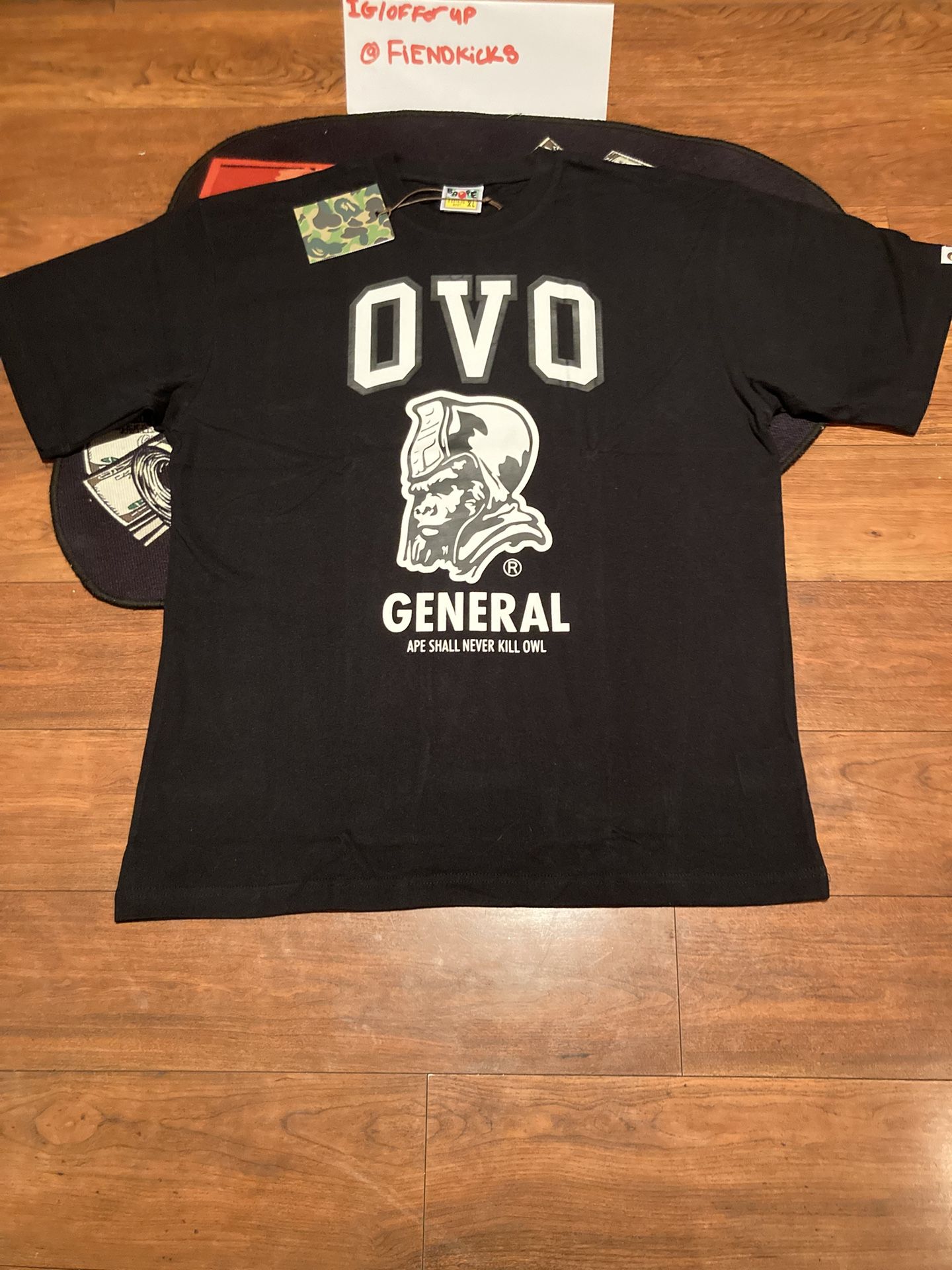 Bape Tee Ovo Collab