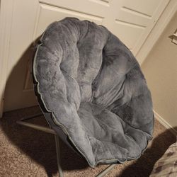 Urban Shop Faux Fur Saucer Chair 