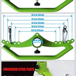 Adjustable Lat Pull down Bar, Cable Machine Attachments for Gym, Home Gym Fitness T-bar Row Pulldown Attachments, Lat Pull Down Machine Wide Grip Neut