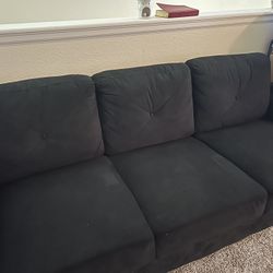 Suede Couch Good Condition 